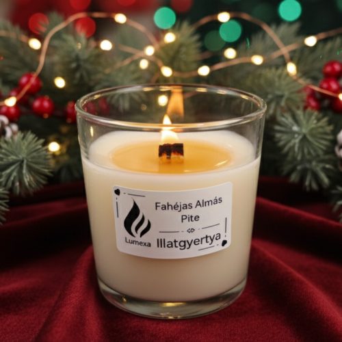 Fahéjas Almás Pite Illatgyertya Lumexa 200g