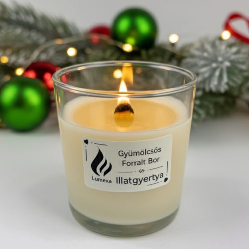 Gyümölcsös Forralt Bor Illatgyertya Lumexa 200g