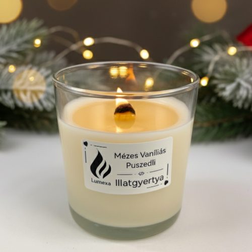 Mézes Vaníliás Puszedli Illatgyertya Lumexa 200g