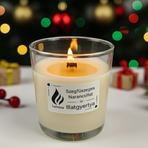 Szegfűszeges Narancsillat Illatgyertya Lumexa 200g